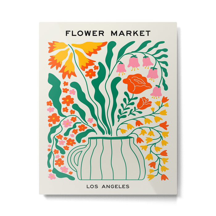 Flower Market 05: Los Angeles Metal Print Gallery Image 1