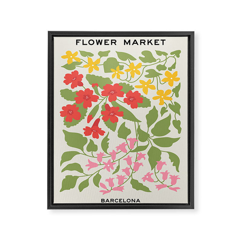 Flower Market 07: Barcelona Framed Canvas Print Gallery Image 6