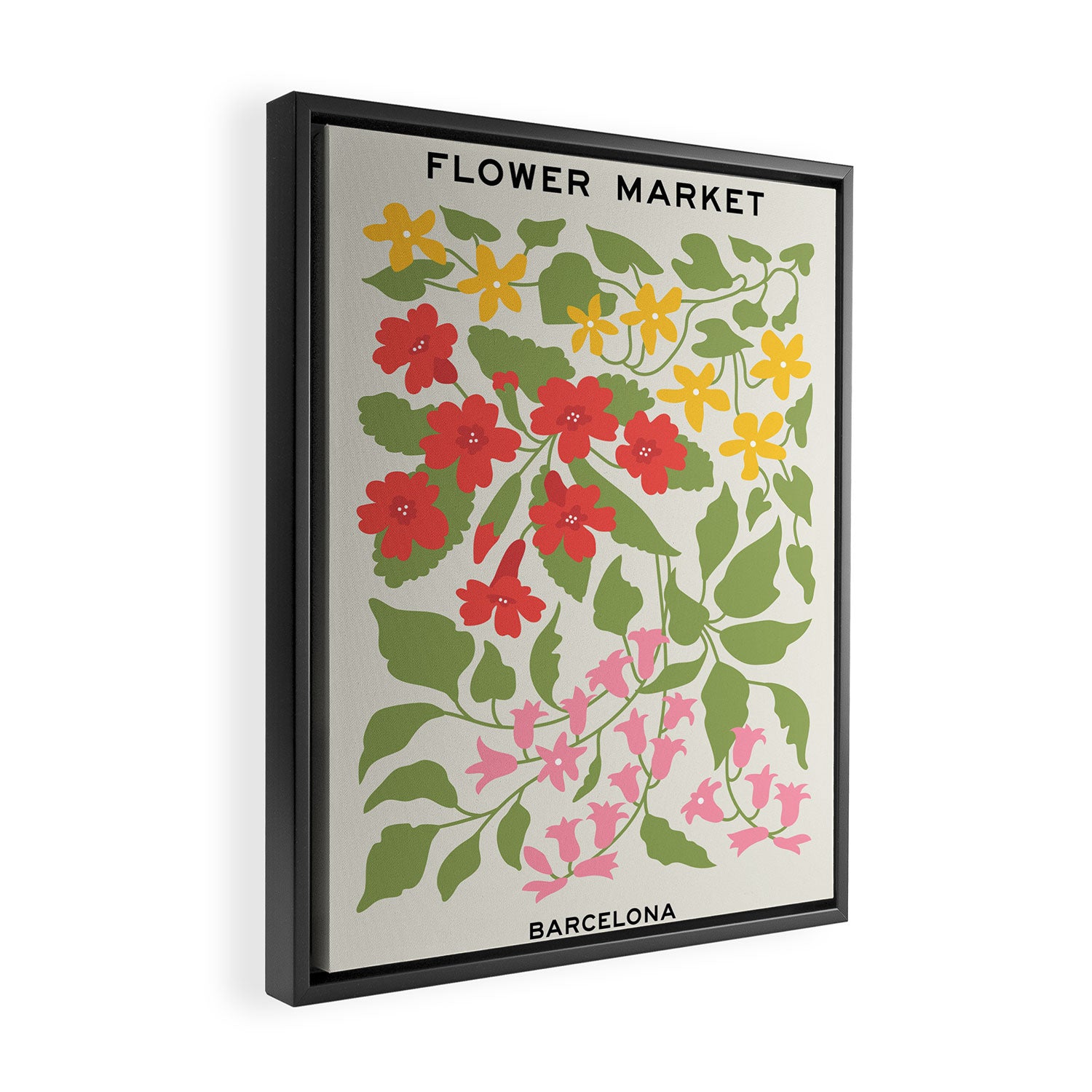 Flower Market 07: Barcelona Framed Canvas Print Gallery Image 2
