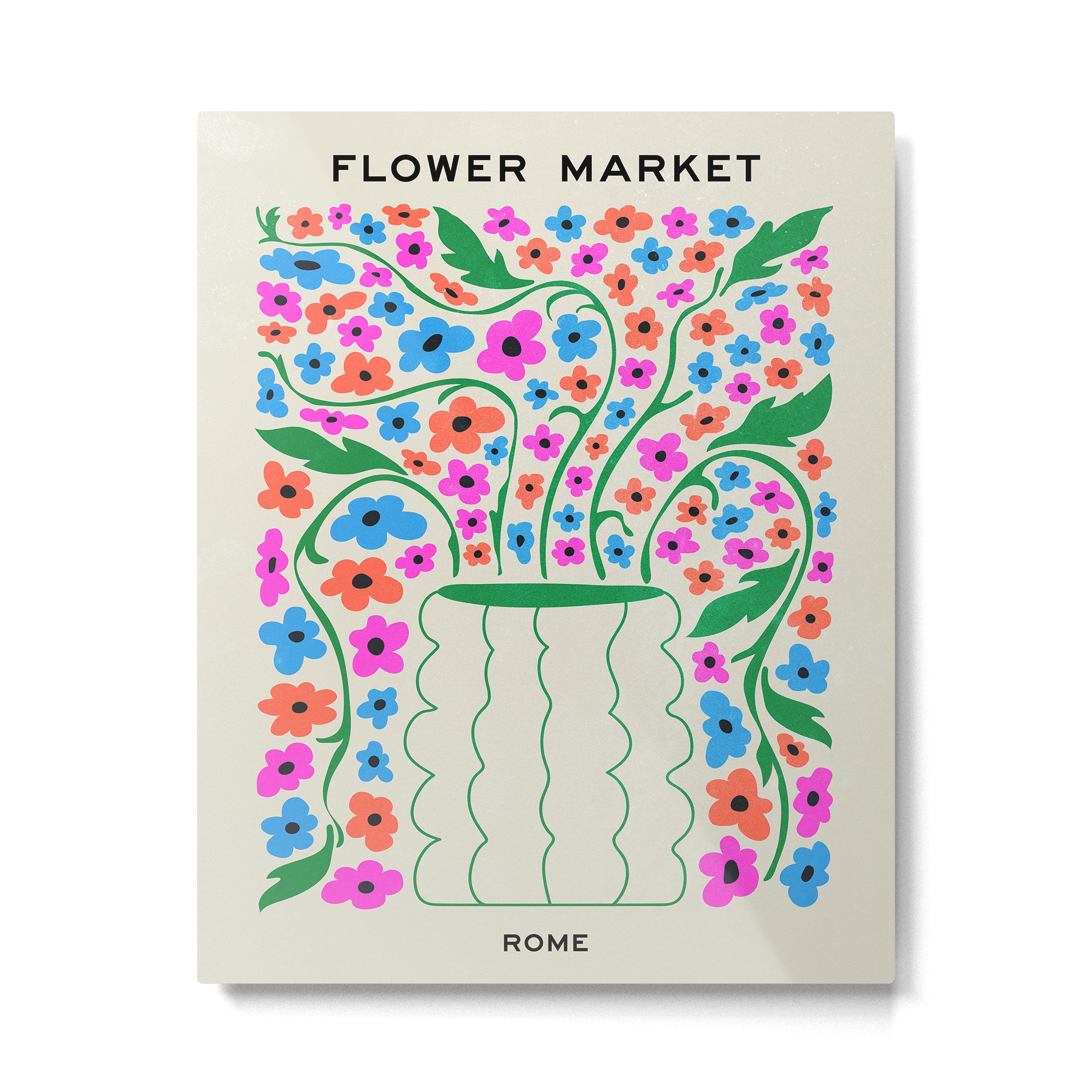 Flower Market 08: Rome Metal Print Gallery Image 4