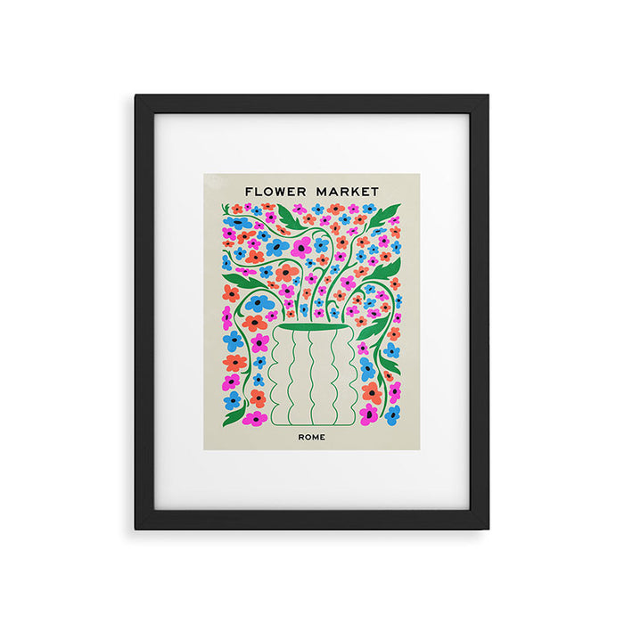 Flower Market 08: Rome Framed Art Print Gallery Image 1