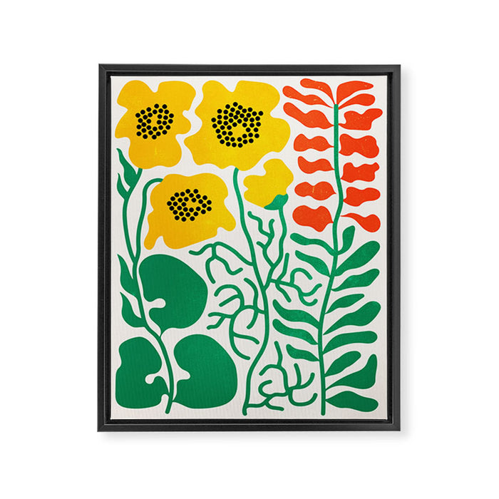 Flowers & Branches II Framed Canvas Print Gallery Image 1