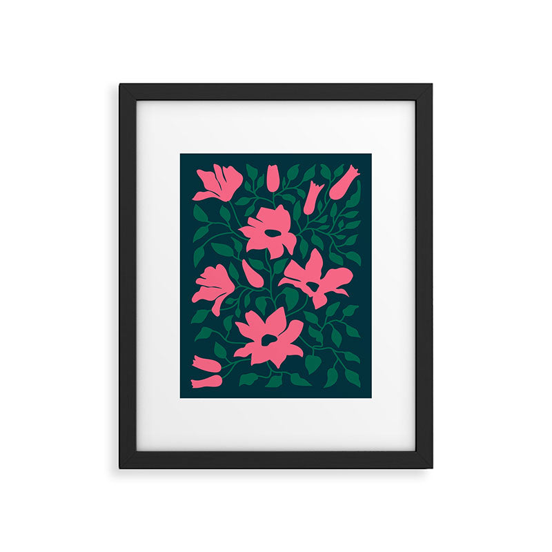 Flowers & Branches: Night Edition Framed Art Print Gallery Image 5