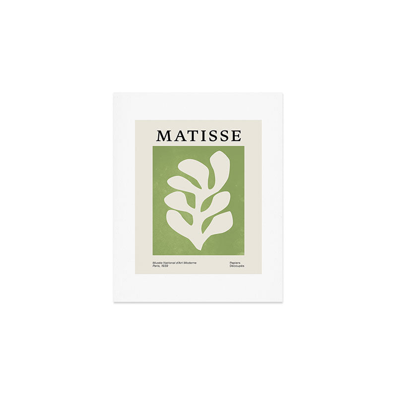 Forest Green Leaf: Matisse Paper Cutouts V Art Print Gallery Image 1