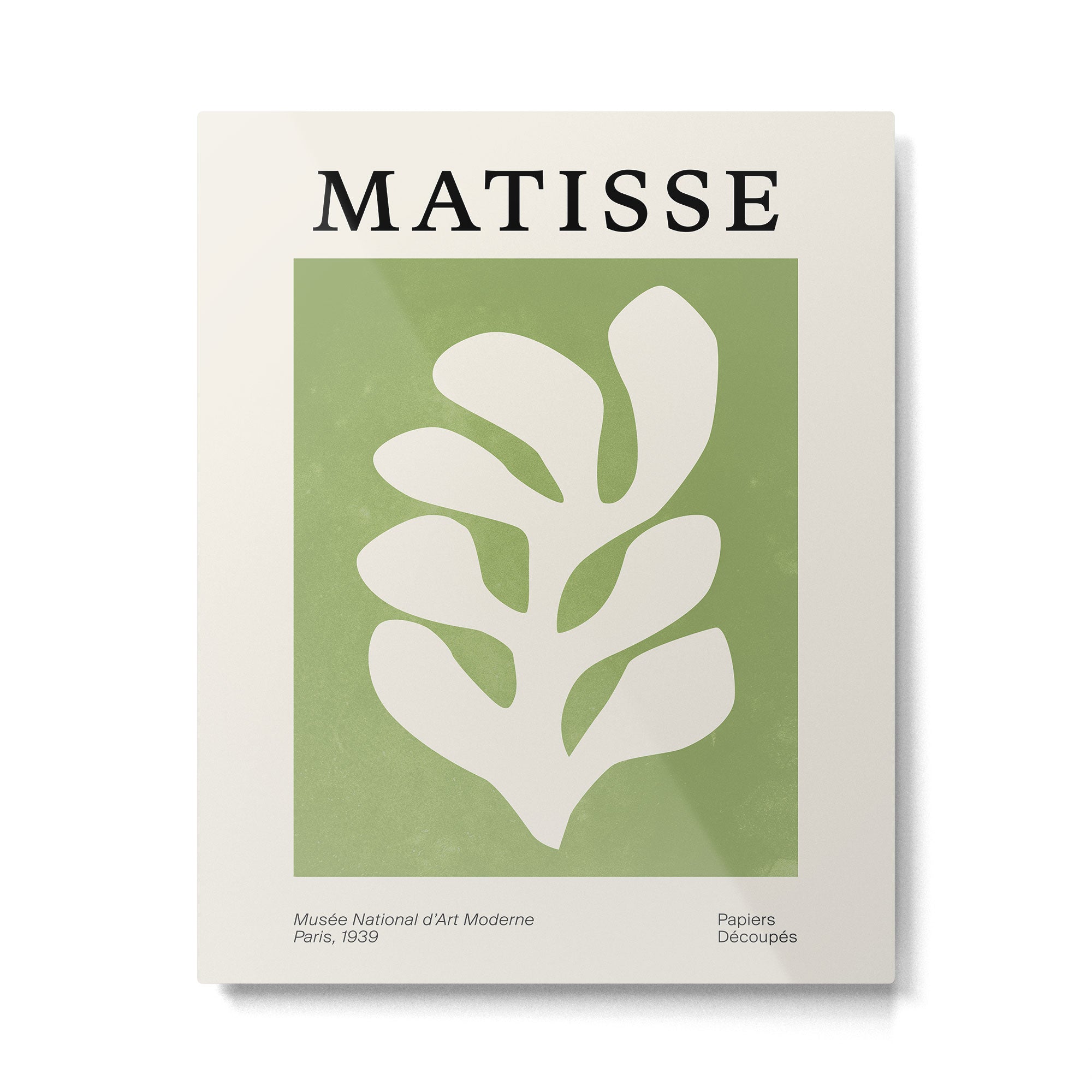 Forest Green Leaf: Matisse Paper Cutouts V Metal Print Gallery Image 6