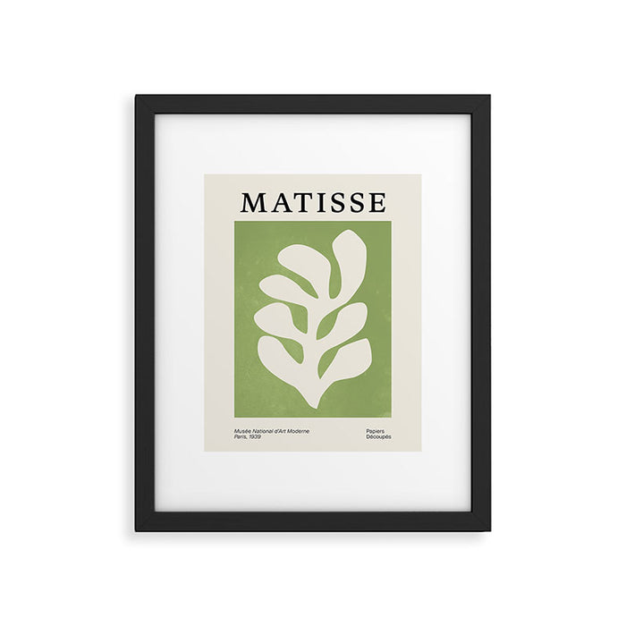 Forest Green Leaf: Matisse Paper Cutouts V Framed Art Print Gallery Image 1