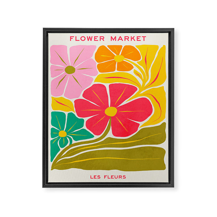 French Bouquet: Les Fleurs | Flower Market 01 | Spring Summer 23 Framed Canvas Print Gallery Image 1