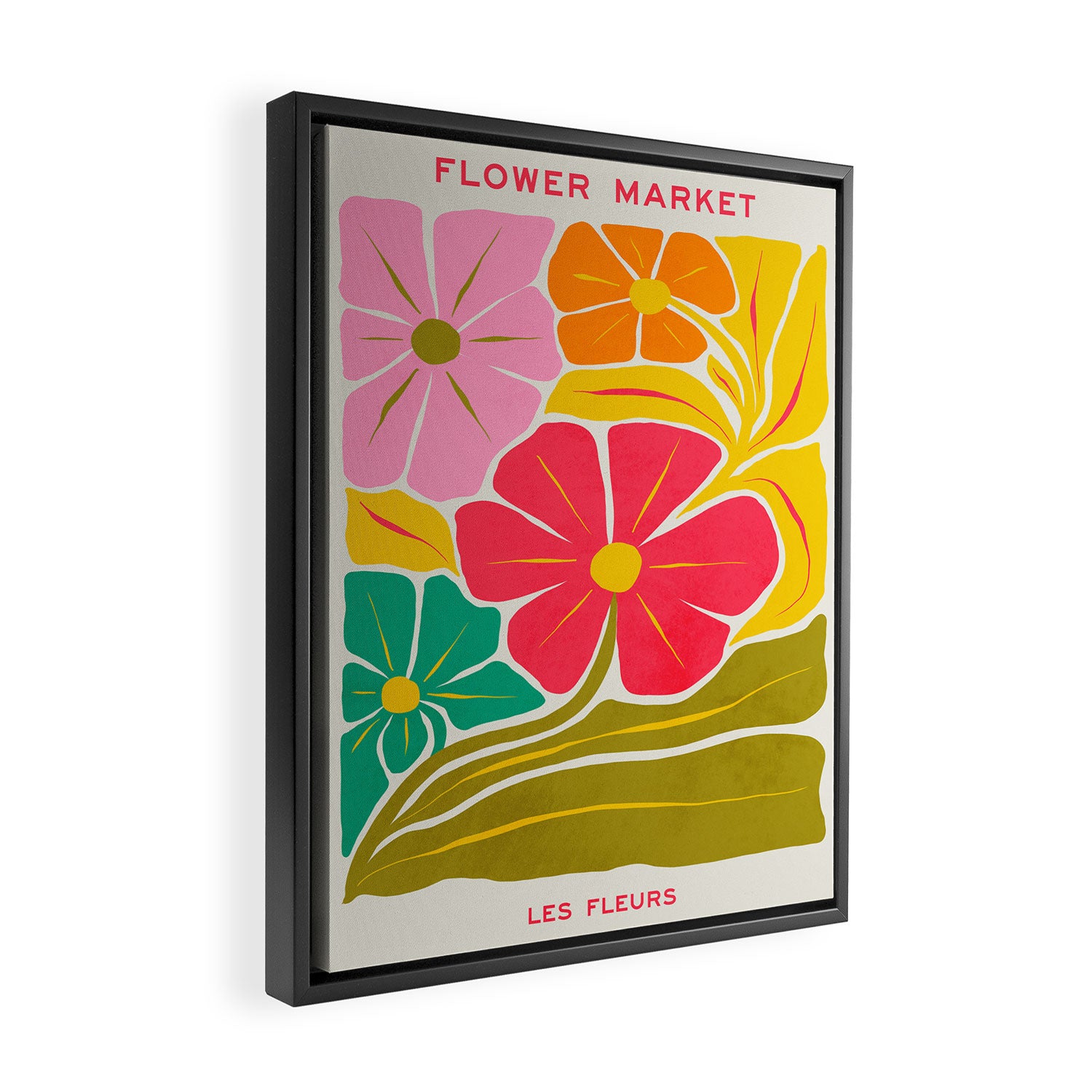 French Bouquet: Les Fleurs | Flower Market 01 | Spring Summer 23 Framed Canvas Print Gallery Image 2