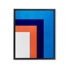 French Riviera: Bauhaus Abstraction 01 Framed Canvas Print Gallery Image 6