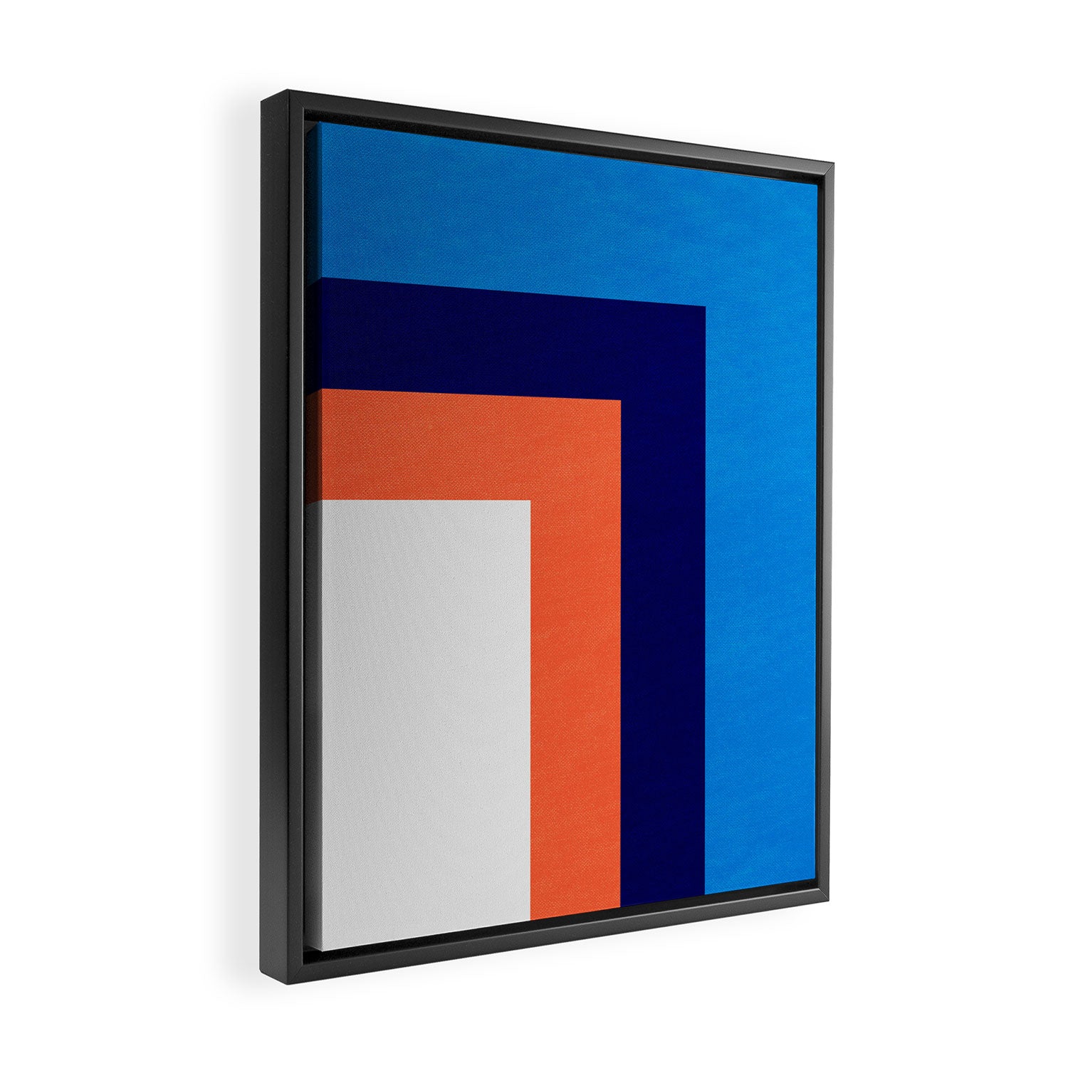 French Riviera: Bauhaus Abstraction 01 Framed Canvas Print Gallery Image 2