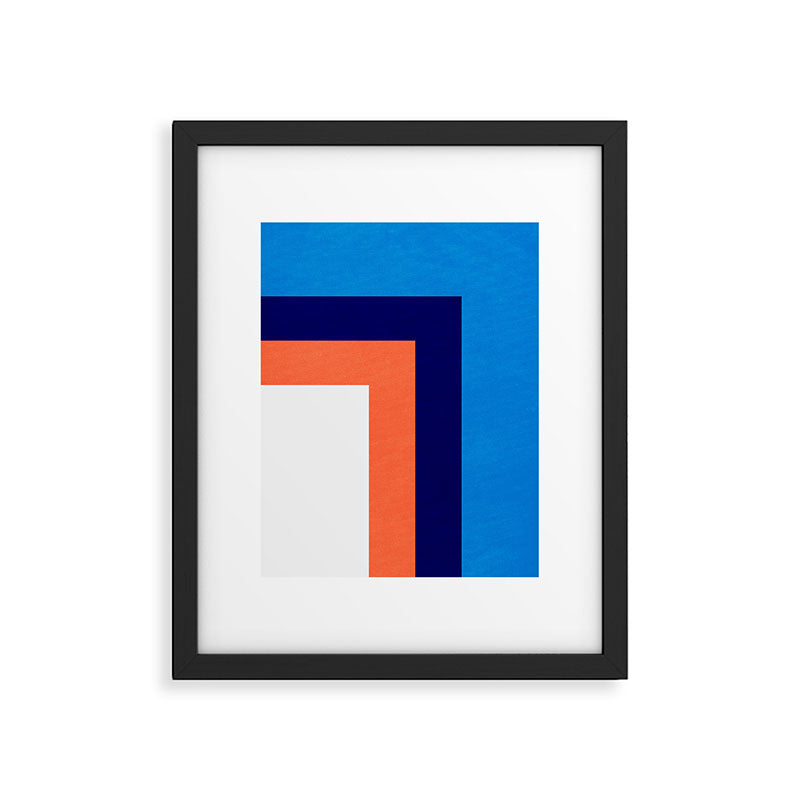 French Riviera: Bauhaus Abstraction 01 Framed Art Print Gallery Image 5