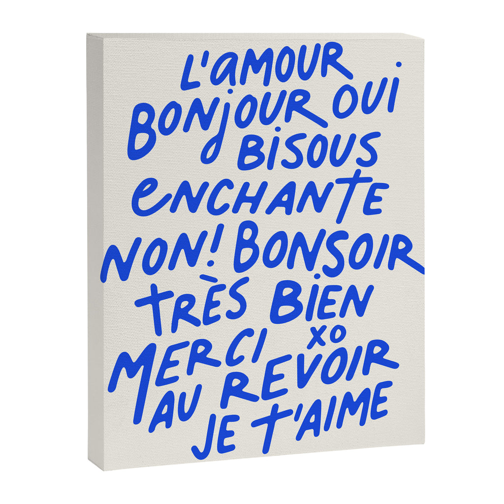 French Words Canvas Print Gallery Image 6