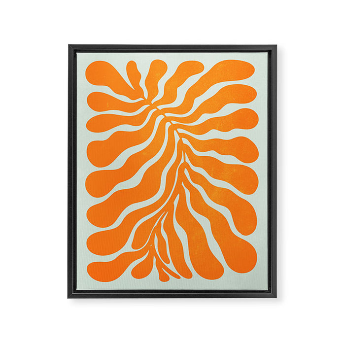 Frozen Sunrise Ferns: Matisse Edition  Framed Canvas Print Gallery Image 1