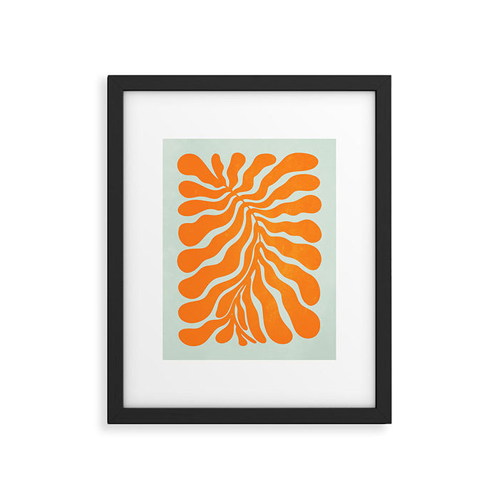 Frozen Sunrise Ferns: Matisse Edition  Framed Art Print Gallery Image 1