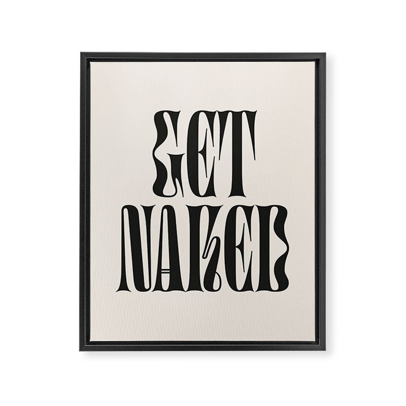 Get Naked Framed Canvas Print Gallery Image 6