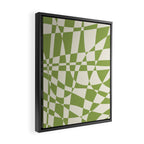 Glass Glitch: Forest Green Edition Framed Canvas Print Gallery Image 2