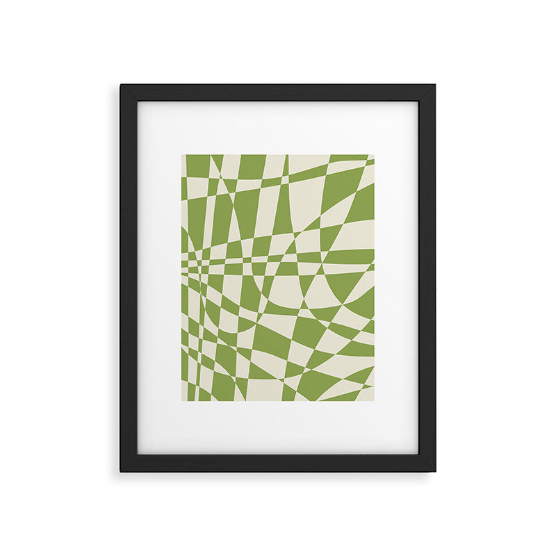 Glass Glitch: Forest Green Edition Framed Art Print Gallery Image 5