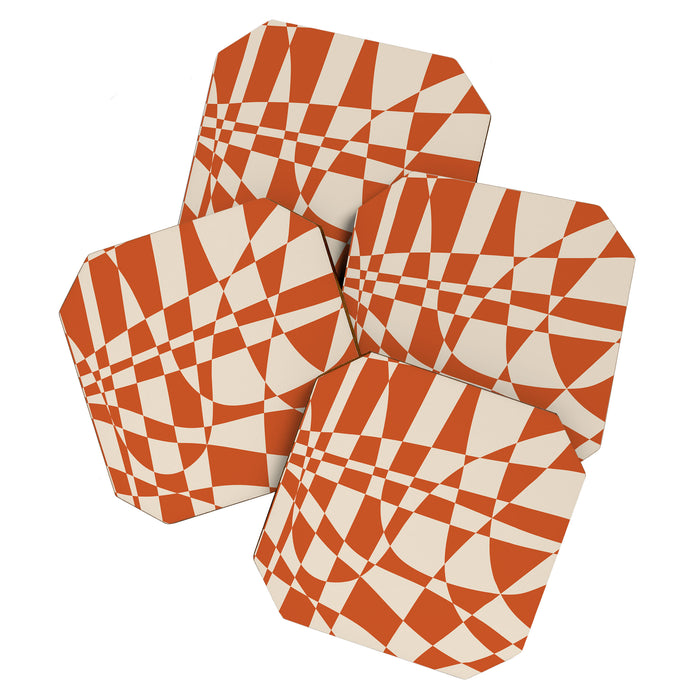 Glass Glitch: Tuscany Brown Edition Coaster Gallery Image 1