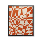 Glass Glitch: Tuscany Brown Edition Framed Canvas Print Gallery Image 6