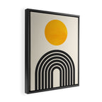 Gold Sun I: Mid-Century Modern Edition Framed Canvas Print Gallery Image 2