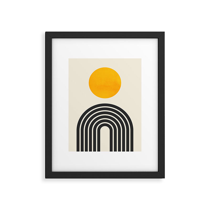 Gold Sun I: Mid-Century Modern Edition Framed Art Print Gallery Image 5
