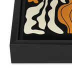 Golden Vase 02 | Summer Bloom: Matisse Night Edition Framed Canvas Print Gallery Image 3