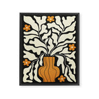 Golden Vase 02 | Summer Bloom: Matisse Night Edition Framed Canvas Print Gallery Image 6