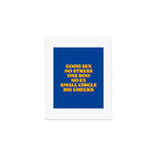 Good Sex, No Stress, One Boo, No Ex, Small Circle, Big Checks Art Print Gallery Image 1