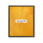 Good Vibes Only: Yellow Canvas Edition Framed Canvas Print Gallery Image 6