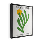 Green Leaf & Sun: Matisse Edition | Mid Century Series Framed Canvas Print Gallery Image 2