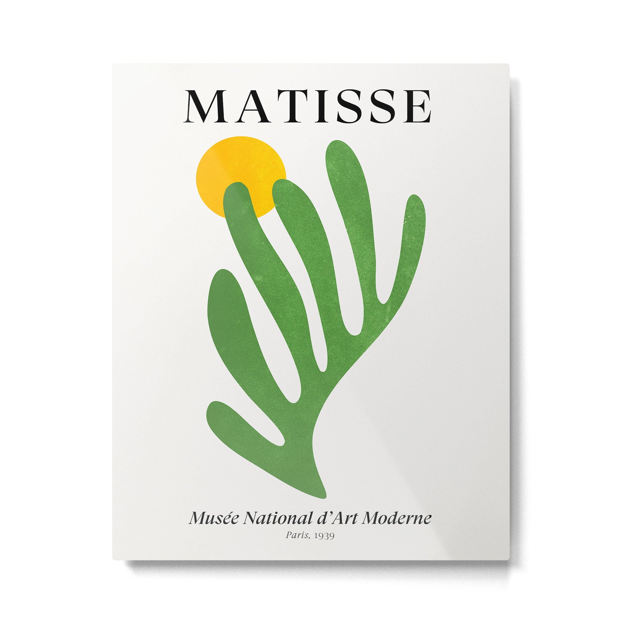 Green Leaf & Sun: Matisse Edition | Mid Century Series Metal Print Gallery Image 4
