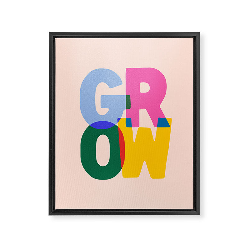 Grow: Peach Edition Framed Canvas Print Gallery Image 6