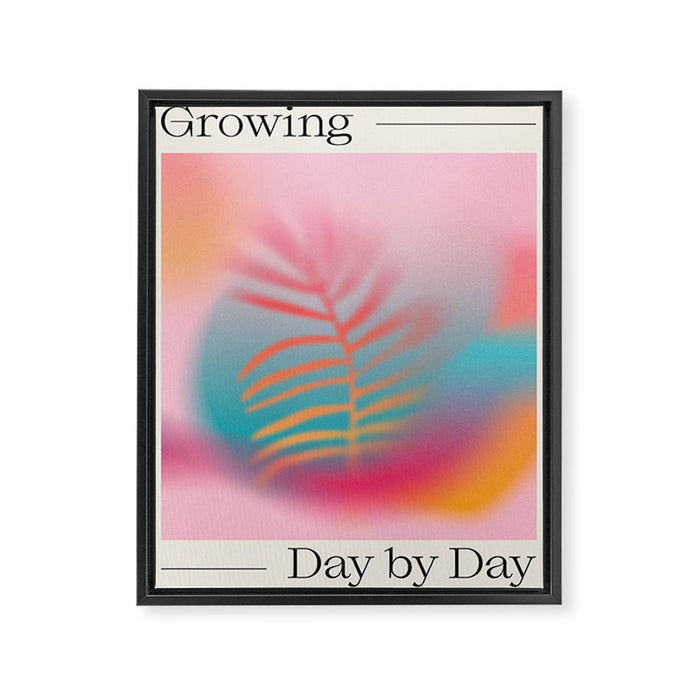 Growing, Day by Day Framed Canvas Print Gallery Image 1
