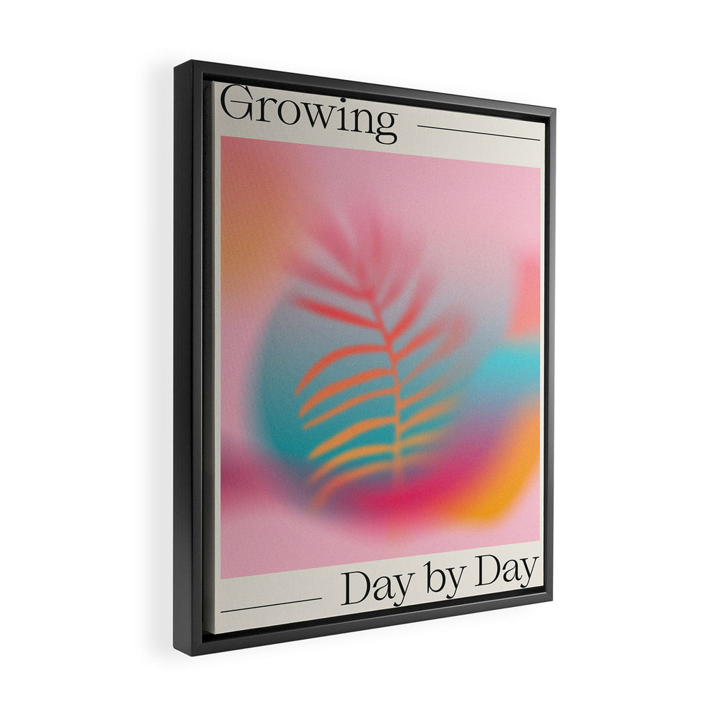 Growing, Day by Day Framed Canvas Print Gallery Image 2