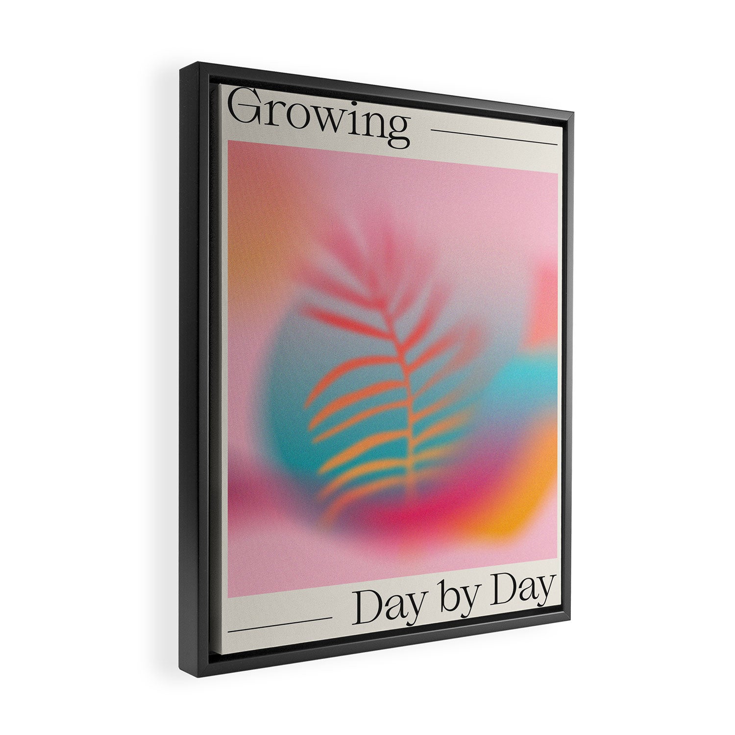 Growing, Day by Day Framed Canvas Print Gallery Image 2