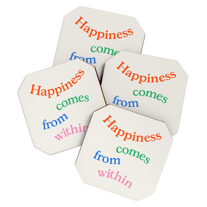 Happiness Comes From Within Coaster Gallery Image 1