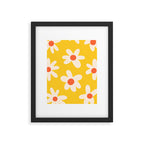 Happy Golden Daisies | Yellow Daisies | Summer Flowers Framed Art Print Gallery Image 6