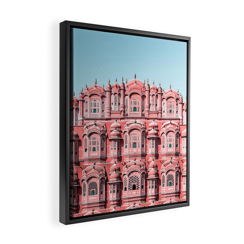 Hawa Mahal, Pink Palace | Jaipur, Rajasthan, India Framed Canvas Print Gallery Image 2