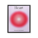 Heart: Aura Gradient 04 Framed Canvas Print Gallery Image 6