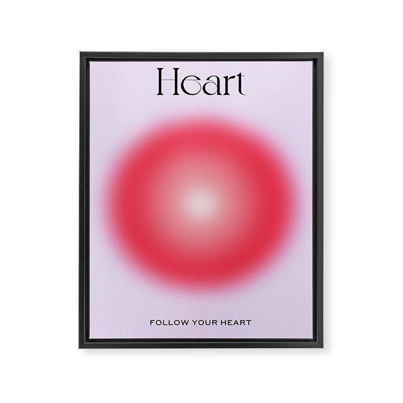 Heart: Aura Gradient 04 Framed Canvas Print Gallery Image 6