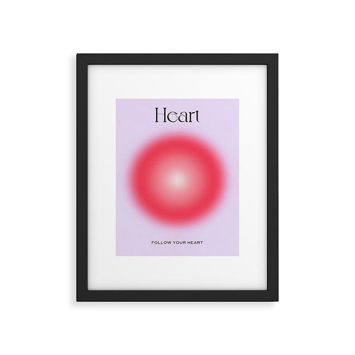 Heart: Aura Gradient 04 Framed Art Print Gallery Image 1
