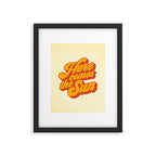Here Comes The Sun | Retro 70s Typography Framed Art Print Gallery Image 5