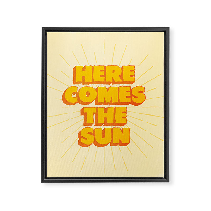 Here Comes The Sun | Sunburst Edition Framed Canvas Print Gallery Image 6