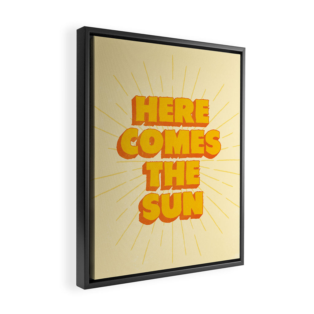 Here Comes The Sun | Sunburst Edition Framed Canvas Print Gallery Image 2
