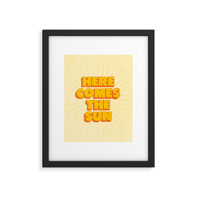 Here Comes The Sun | Sunburst Edition Framed Art Print Gallery Image 4