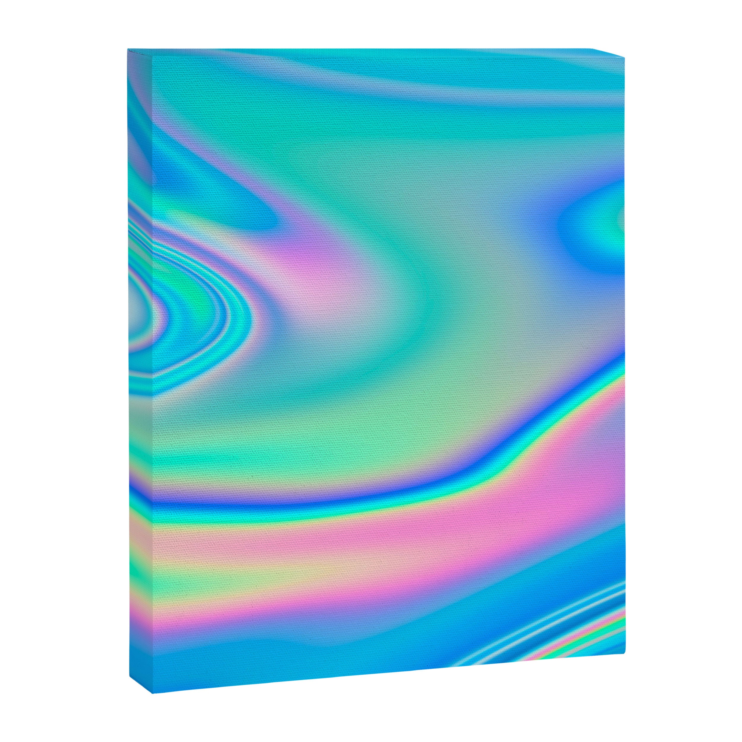 Holographic Iridescent Chill Vibes Canvas Print Gallery Image 6