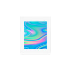 Holographic Iridescent Chill Vibes Art Print Gallery Image 1