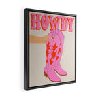 Howdy Framed Canvas Print Gallery Image 2