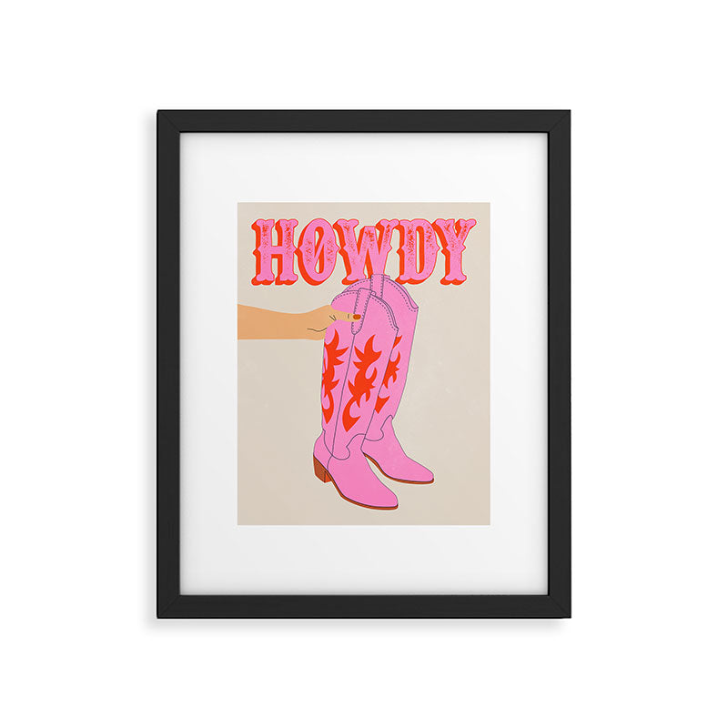 Howdy Framed Art Print Gallery Image 5