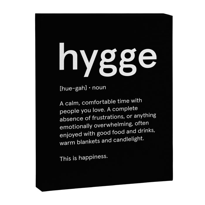 Hygge: Black Edition Canvas Print Gallery Image 1